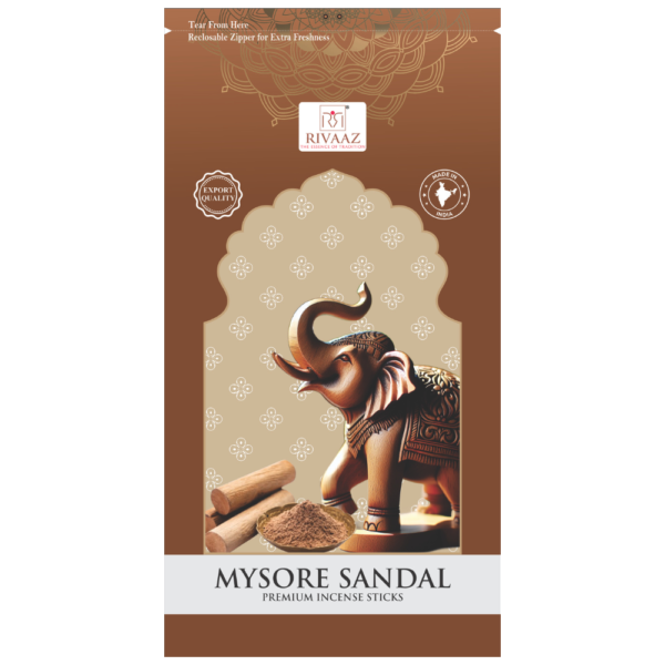 Mysore Sandal Incense – Pure Sandalwood Hand-Rolled Sticks for Pooja & Meditation